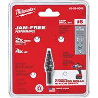 #6 Step Drill Bit, 3/8" - 1/2" , 1/16" Increments, High Speed Steel Ottawa Fastener Supply