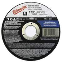 Meules &agrave; tronçonner &agrave; centre abaiss&eacute;, 5" x 0,045", Arbre de 7/8", Type 27, Oxyde d'aluminium, 13580 Tr/min Ottawa Fastener Supply