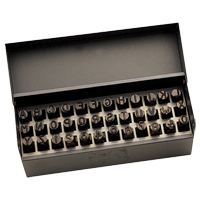 Jeu de lettres et num&eacute;ros pour estampage &agrave; la main, 36 morceaux Ottawa Fastener Supply