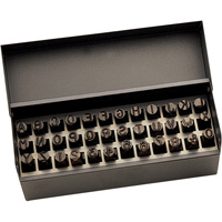 Jeu de lettres et num&eacute;ros pour estampage &agrave; la main, 36 morceaux Ottawa Fastener Supply