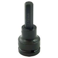 Bit Socket, Hex, 14 mm x 102 mm L, 3/4" Drive Ottawa Fastener Supply