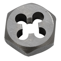 Hex Rethreading Die Nut, 1"/1-1/16" Dia., 1/8"-27 Thread, Carbon Steel/Chromium Steel Ottawa Fastener Supply