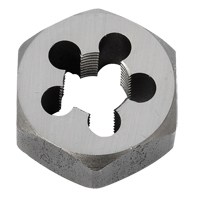 Hex Rethreading Die Nut, 1"/1-1/16" Dia., 3/8"-18 Thread, Carbon Steel/Chromium Steel Ottawa Fastener Supply