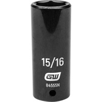 Socket, Impact, 15/16", 1/2" Drive, 6 Points, Deep Ottawa Fastener Supply