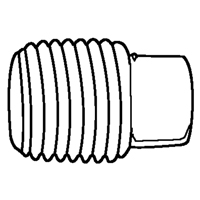 Bouchon de tuyau (t&ecirc;te carr&eacute;e), 1/8" dia., Laiton Ottawa Fastener Supply