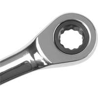 Metric Ratcheting Combination Wrench, 12 Point, 8 mm, Chrome Finish Ottawa Fastener Supply