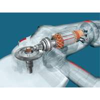 High Performance Large Angle Grinder, 9", 120 V, 15 A, 6500 RPM Ottawa Fastener Supply