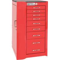Pro+ Left Side Rider Tool Cabinet, 8 Drawers, 19" W x 19" D x 36-1/2" H, Red UAF499 | Ottawa Fastener Supply