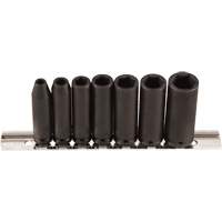 Jeu de douilles, 7 Mcx, Chocs, Prise de 1/4", Profond Ottawa Fastener Supply