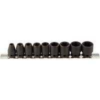 Jeu de douilles, 9 Mcx, Chocs, Prise de 3/8" Ottawa Fastener Supply