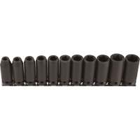 Jeu de douilles longues, 11 Mcx, Chocs, Prise de 3/8", Profond Ottawa Fastener Supply