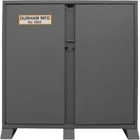 Jobsite Storage Shelving Cabinet, Steel, 47.5 Cubic Feet, Grey Ottawa Fastener Supply