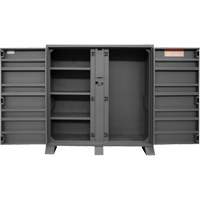 Jobsite Storage Shelving Cabinet, Steel, 47.5 Cubic Feet, Grey Ottawa Fastener Supply