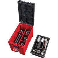 Packout™ Compact Tool Box, 16-1/5" W x 10" D x 13" H, Black/Red UAJ143 | Ottawa Fastener Supply