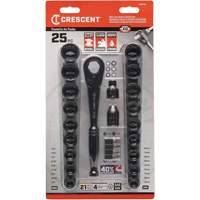 Mechanic's Tool Set, 25 Pcs, 3/8" Drive Size Ottawa Fastener Supply