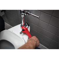 Steel Offset Hex Pipe Wrench, 2-5/8" Jaw Capacity, 10-1/2" Long, Powder Coated Finish, Ergonomic Handle Ottawa Fastener Supply