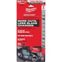 Lames-ruban pour coupes de m&eacute;taux extr&ecirc;mes, Acier rapide, 30-9/16" lo x 1/2" la x &eacute;paisseur 0,02", 12/14 dents par pouce Ottawa Fastener Supply