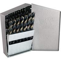 Jeu de forets courts T17HD &agrave; usage intensif ThunderBit Triumph avec indexe en m&eacute;tal, 29 morceaux, Acier rapide Ottawa Fastener Supply