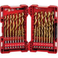Jeu de forets Shockwave Red Helix, 29 morceaux, Titane Ottawa Fastener Supply