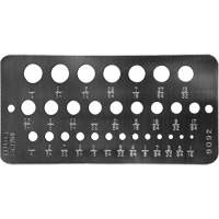 Gabarit de diam&egrave;tres pour foret fractionnaires Drillco Ottawa Fastener Supply