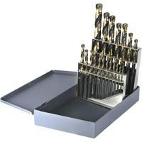 Jeu de forets m&eacute;triques courts DRILLCO, 19 morceaux, Acier rapide Ottawa Fastener Supply