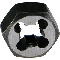 Drillco&reg; Hexagon Threading Die Nut, 4-40 Thread, High Speed Steel Ottawa Fastener Supply