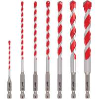 Grand jeu de forets pour perceuse &agrave; percussion Shockwave, 7 morceaux, Carbure Ottawa Fastener Supply