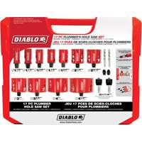 Plumber's Bi-Metal Hole Saw Set, 17 Pieces Ottawa Fastener Supply