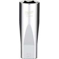 Douille m&eacute;trique avec c&ocirc;t&eacute;s Four Flats, 20 mm, Prise 1/2", 6 pans, Profond Ottawa Fastener Supply