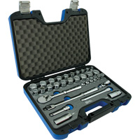 12 Point SAE & Metric Socket Attachment Set, 33 Pcs, 3/8" Drive Size Ottawa Fastener Supply