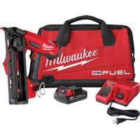 M18 Fuel 16 Gauge Angled Finish Nailer Kit, 18 V, Lithium-Ion Ottawa Fastener Supply