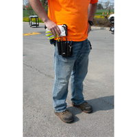 Lineman's Tool Pouch, Multiple Tool Holder, Leather, 3 Pockets Ottawa Fastener Supply