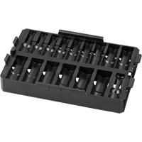 Packout Removable 16-Piece Organizer for Shockwave Impact Duty 1/2" Drive Sockets Ottawa Fastener Supply