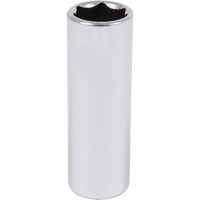 Douille chrom&eacute;e, 9/16", Prise 3/8", 6 pans, Profond Ottawa Fastener Supply