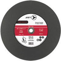 A36R Power Abrasive Cut-Off Wheel, 14" x 3/32", 1" Arbor, Type 1, 4400 RPM Ottawa Fastener Supply
