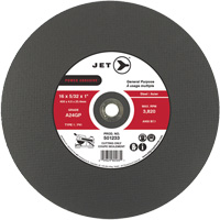 A24GP Power Abrasive Cut-Off Wheel, 20" x 5/32", 1" Arbor, Type 1, 3000 RPM Ottawa Fastener Supply