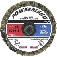 PowerBlend™ Roll-On Flap Disc, 2" x Type R, Z80 Grit UAV977 | Ottawa Fastener Supply