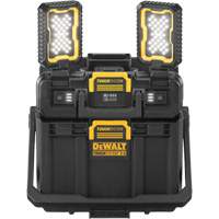 TOUGHSYSTEM<sup>®</sup> 2.0 Adjustable Work Light with Storage, 11" W x 16" D x 14" H, Black/Yellow UAX514 | Ottawa Fastener Supply