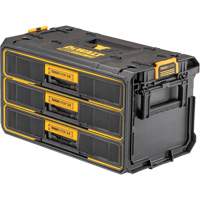 TOUGHSYSTEM<sup>®</sup> 2.0 Three-Drawer Unit, 12-3/10" W x 21-4/5" D x 12-3/5" H, Black/Yellow UAX515 | Ottawa Fastener Supply