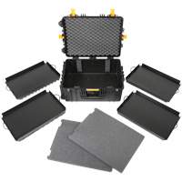 Heavy-Duty Portable Rolling Tool Case, 18-3/5" W x 24-3/5" D x 11-1/2" H, Black Ottawa Fastener Supply