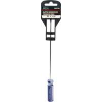 Tournevis &agrave; fente bleu transparent avec bandes, Tige de 1/8", Ronde, Prise en Plastique Ottawa Fastener Supply