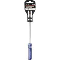 Tournevis &agrave; fente bleu transparent avec bandes, Tige de 3/16", Ronde, Prise en Plastique Ottawa Fastener Supply