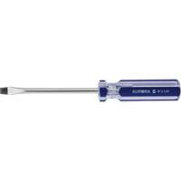 Blue Transparent Striped Slotted Screwdriver, 1/4" Tip, Round, Plastic Handle Ottawa Fastener Supply
