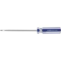 Blue Transparent Striped Slotted Screwdriver, 5/16" Tip, Round, Plastic Handle Ottawa Fastener Supply