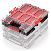 Organisateur moyen avec bacs Arx, 10-3/10" x 14-3/10" x 3", Noir Ottawa Fastener Supply