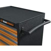GSX Series Rolling Tool Cabinet, 6 Drawers, 36" W x 18-1/5" D x 37-2/5" H, Black/Orange Ottawa Fastener Supply