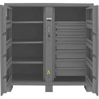 Jobsite Storage Cabinet, Steel, 59 Cubic Feet, Grey Ottawa Fastener Supply