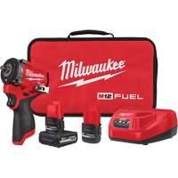 Fuel Stubby Impact Wrench Kit, 12 V, 3/8" Socket Ottawa Fastener Supply
