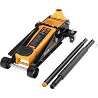 Heavy-Duty Floor Jack, 3 Ton(s) Capacity, 5-1/4" Lowered, 18-1/4" Raised, Manual Hydraulic Ottawa Fastener Supply