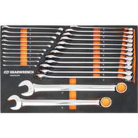 12-Point Long Pattern Combination Metric Wrench Set in Foam Storage Tray, Open-Ended, 24 Pieces, Metric Ottawa Fastener Supply